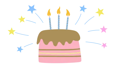 お誕生日のイラスト
