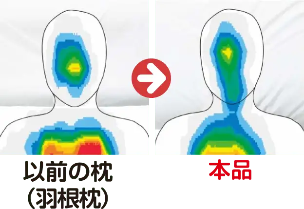頭部圧力測定結果イメージ
