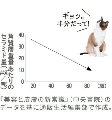 角質層重量あたりのセラミド量グラフ