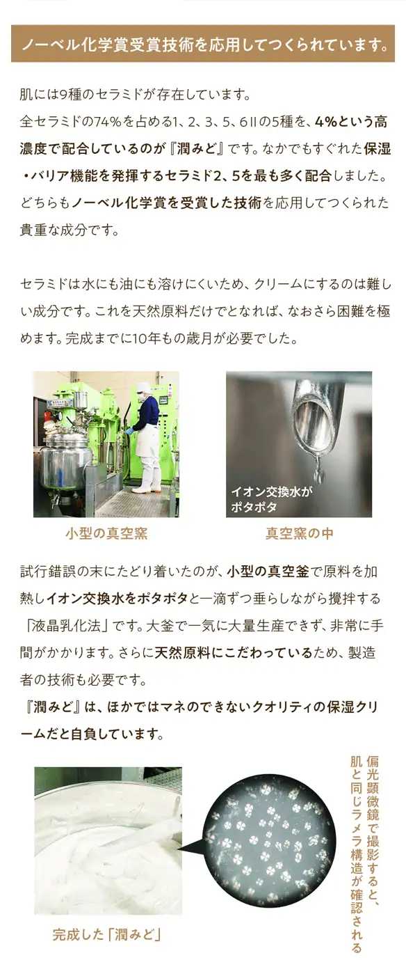 ノーベル化学賞受賞技術を応用してつくられています。