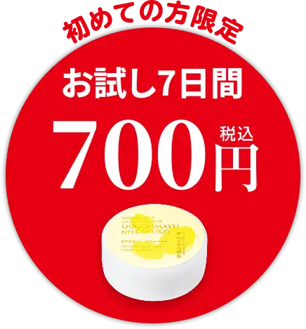 初めての方限定 お試し7日間700円を申込む