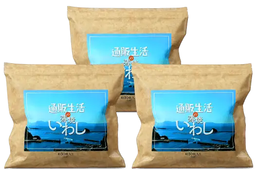 薄焼いわしイメージ3袋