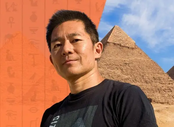 画像：通販生活の学校「古代文明最大の謎に迫る　ピラミッドと人間」河江肖剰さん（名古屋大学教授）