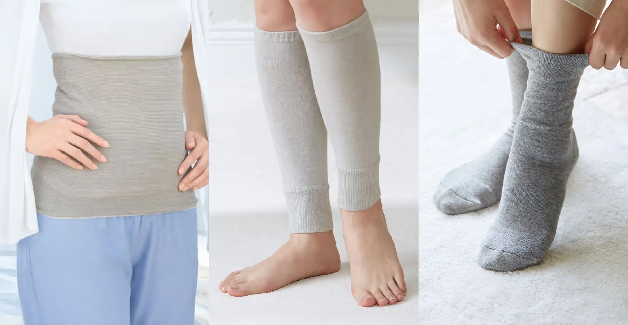 画像：フジヒートの腹巻・靴下