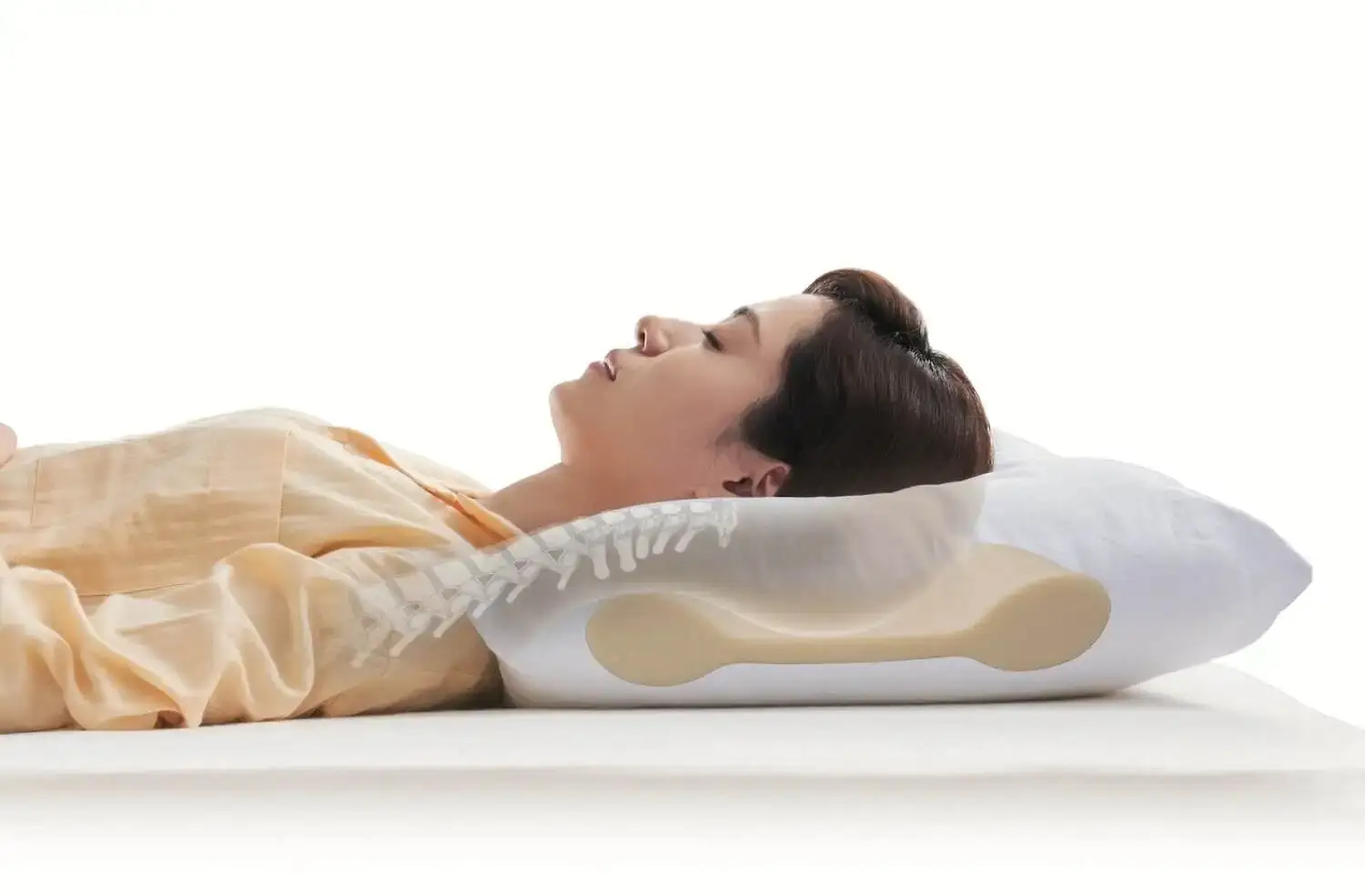 快眠ポジションを維持する構造で朝までぐっすり