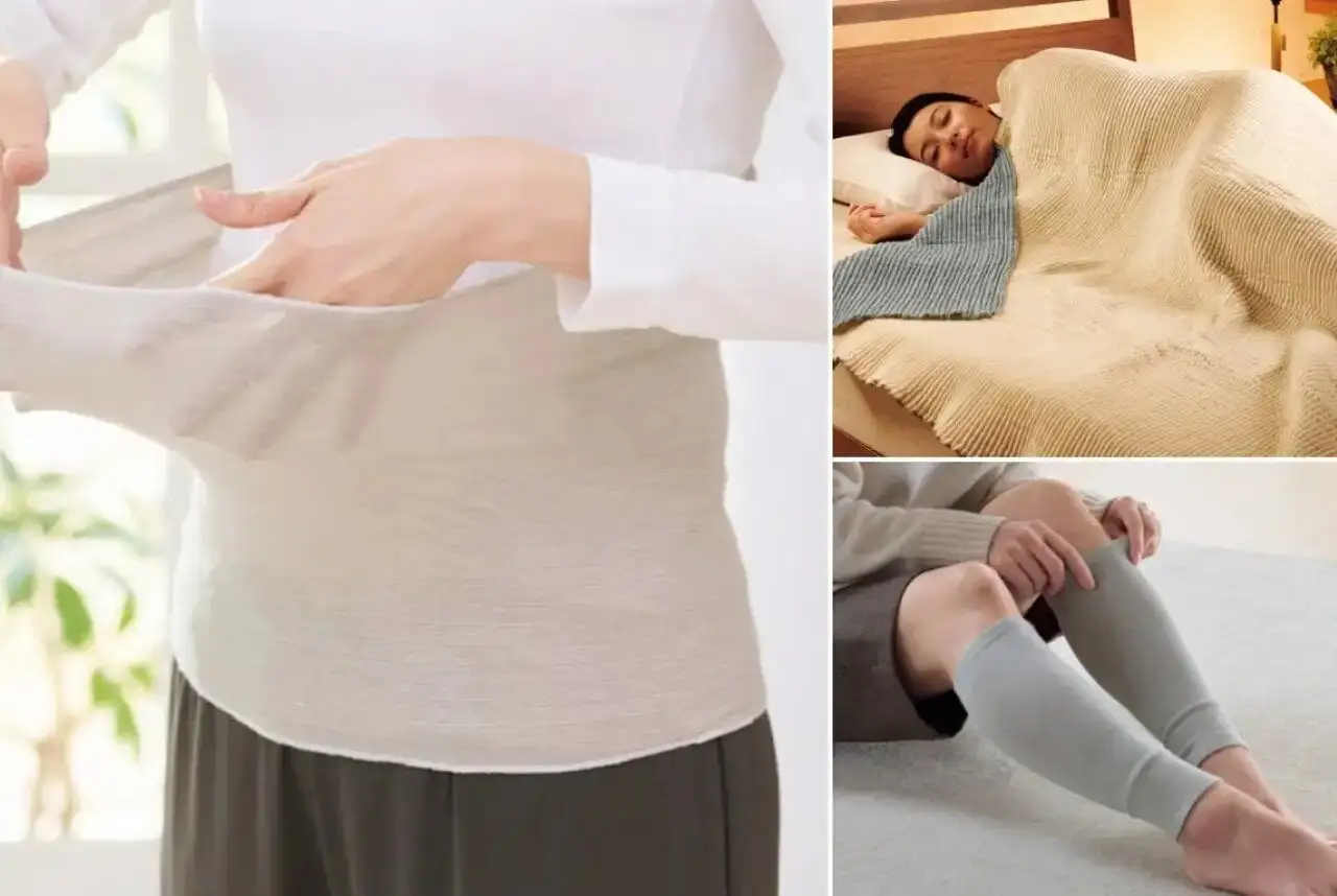 薄い生地でも暖かい溶岩の遠赤発熱。肌着も寝具も「フジヒート®」でポカポカ