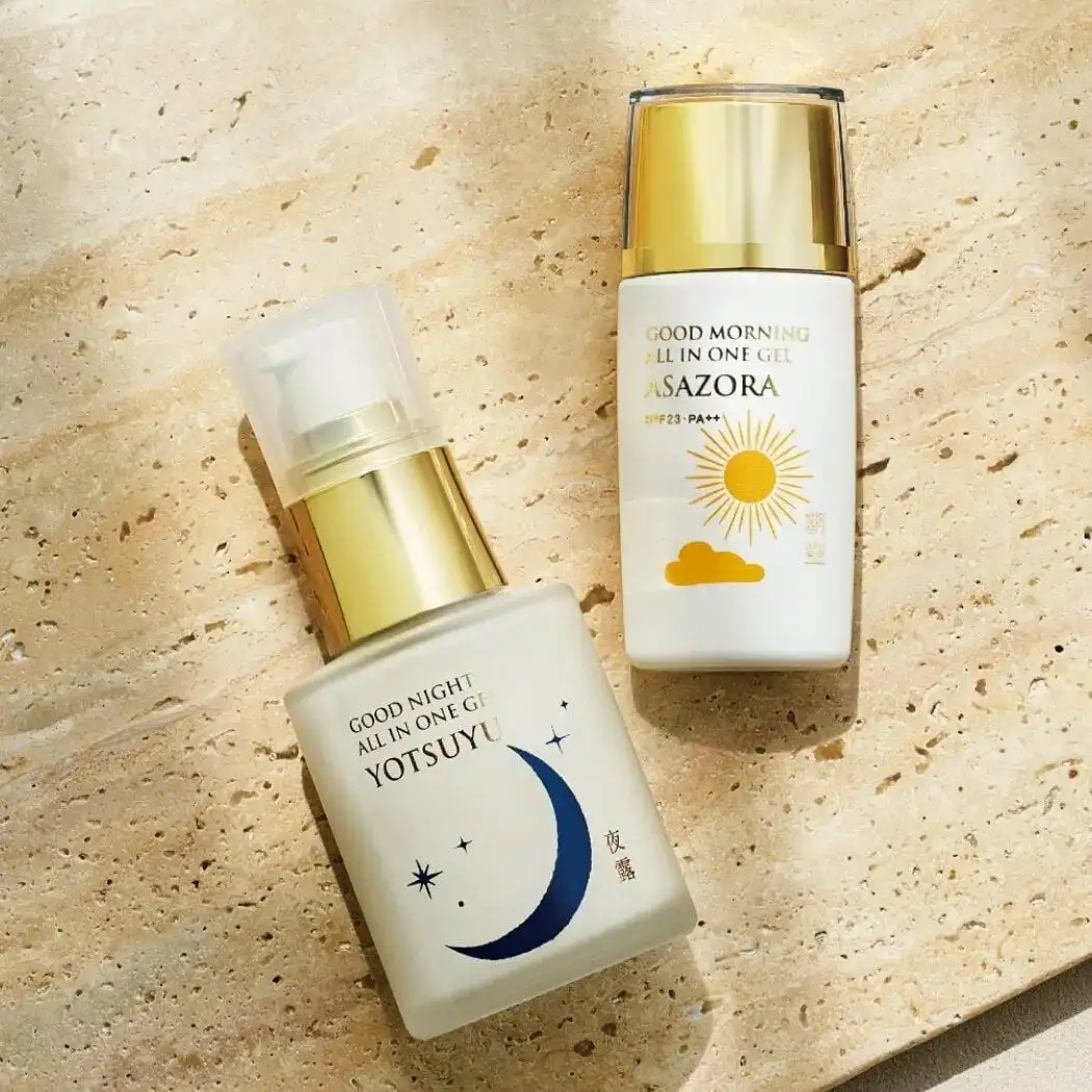 薬用美白オールインワンゲル『朝空®』／『夜露®』