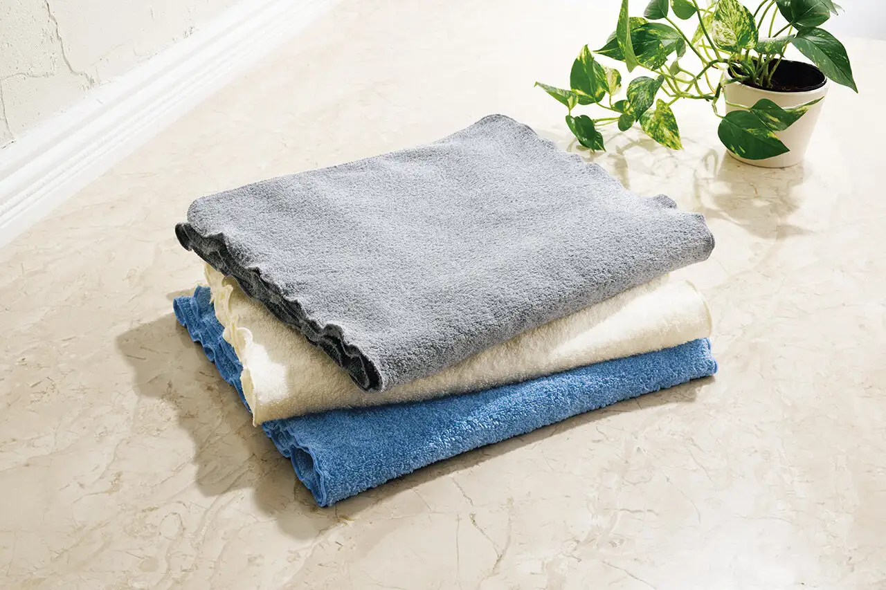 高い吸水力で風呂上がりの手間を減らせる