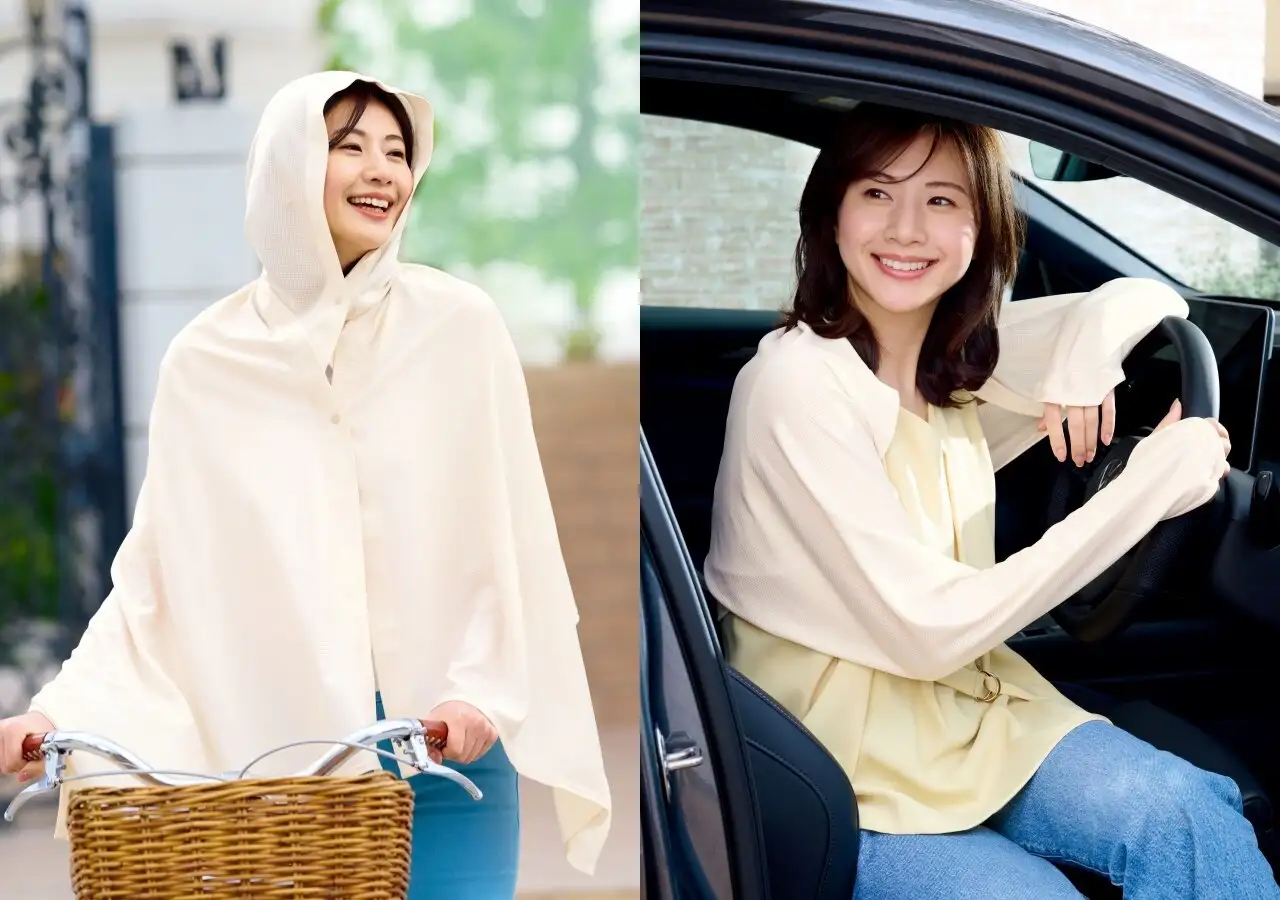 画像：涼感フードストール、涼感ボレロ