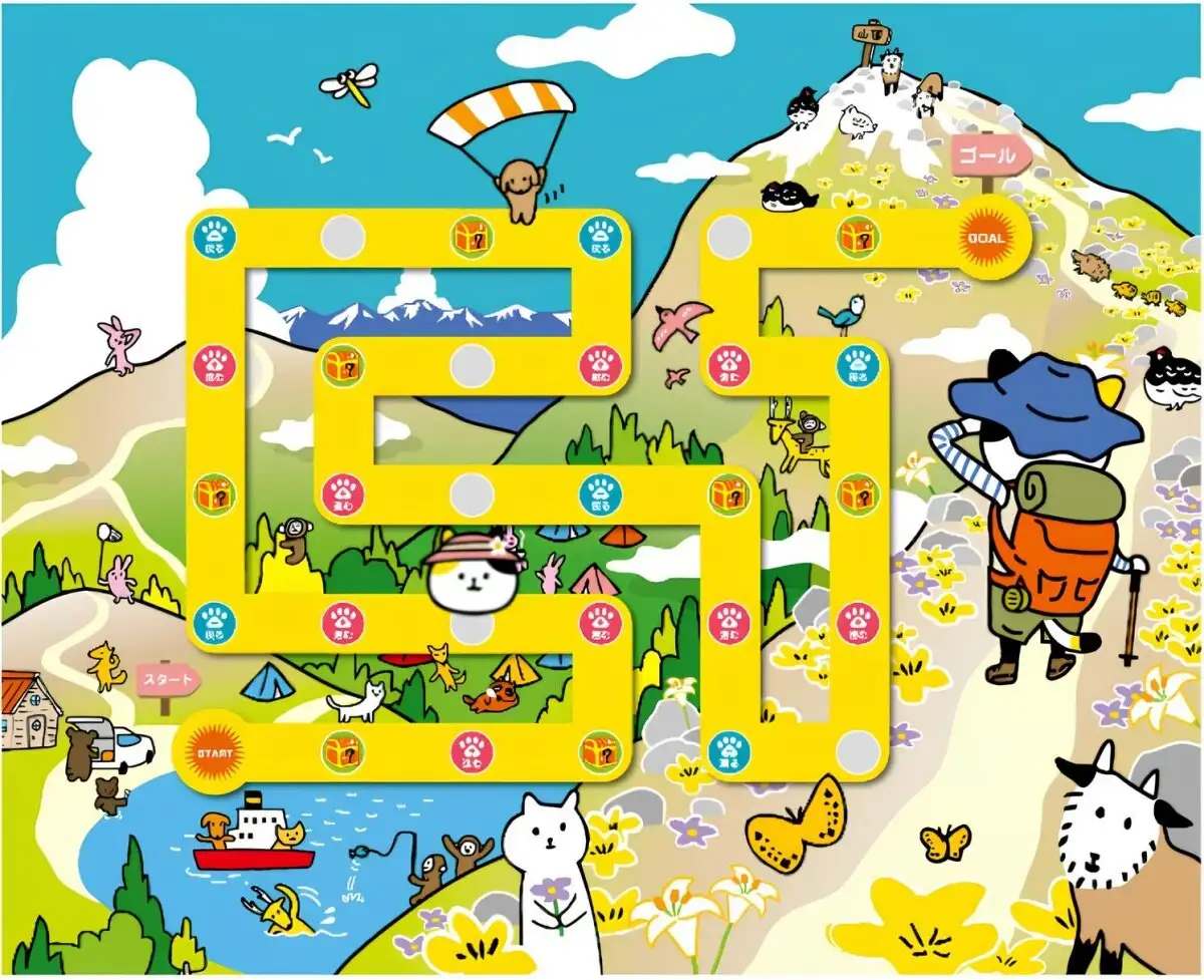 山めぐりすごろく。すごろくゲーム