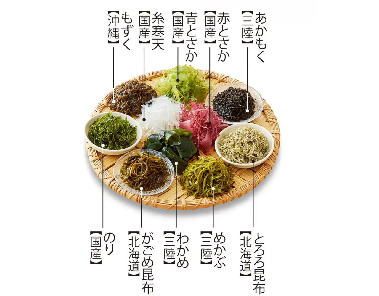 画像：国産海藻10種のサラダ