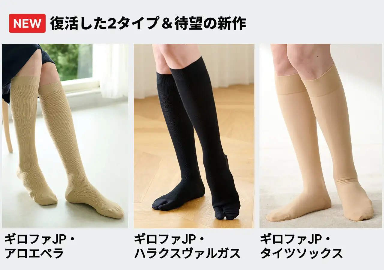 画像：ギロファのアロエベラ、ハラクスヴァルガス、タイツソックスを着用している様子