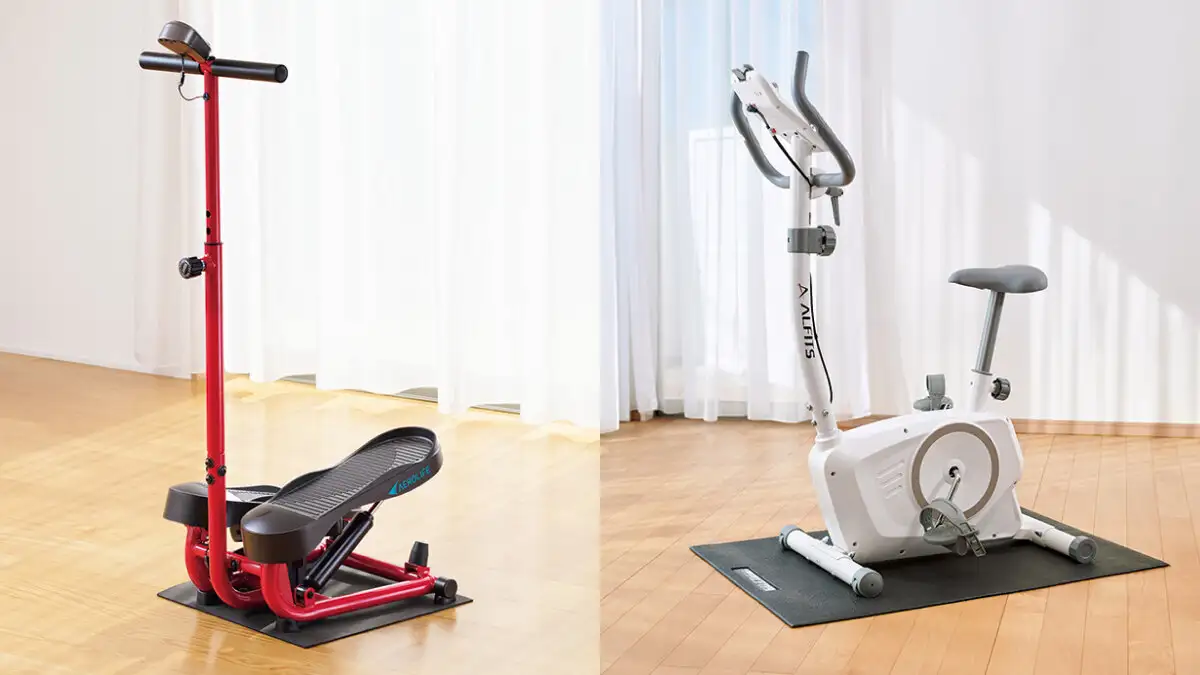 商品「ハンドル型ステッパー」と「アルインコバイク」