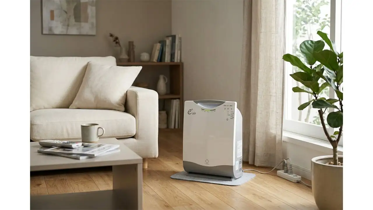 リビングルームで使用中のアースプラス61