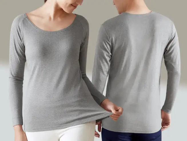 画像：フジヒートの薄手シャツ（女性用・男性用）