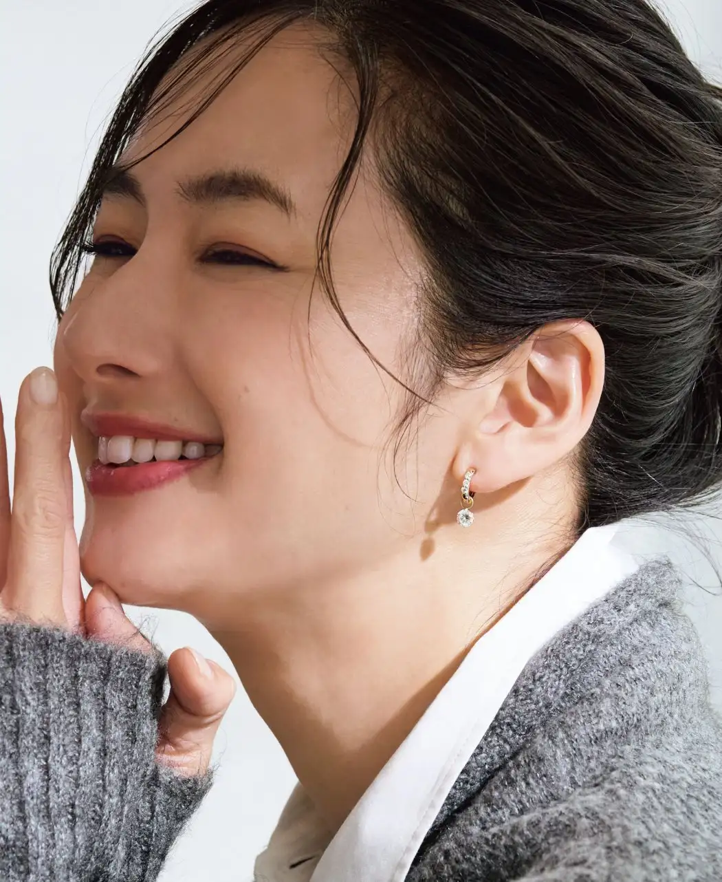 モアッサナイトピアリング2個組0