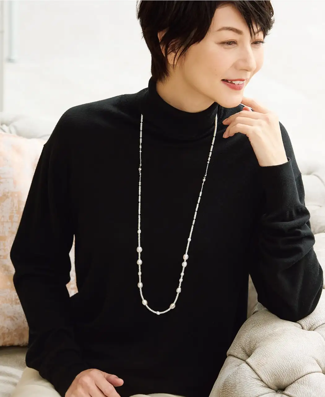 ダブルパールネックレス0