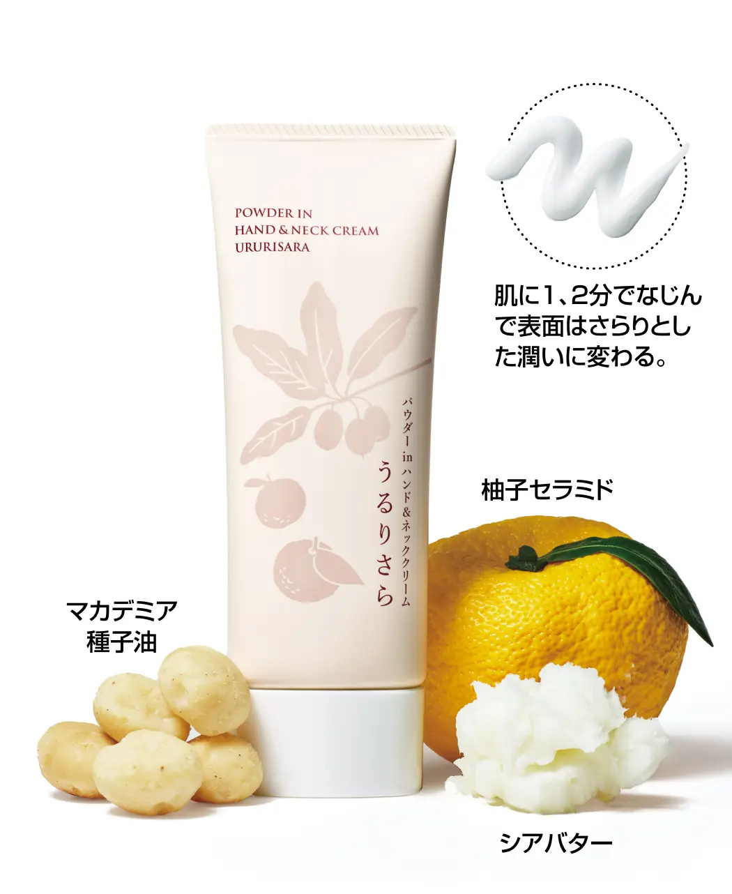 通販生活®パウダーinハンド&ネッククリーム 『うるりさら』&reg