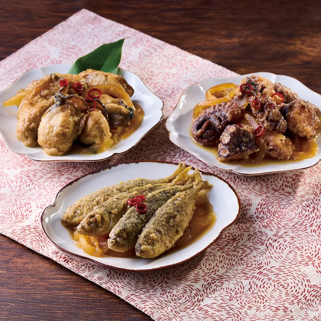 能登産海の幸のマリネ