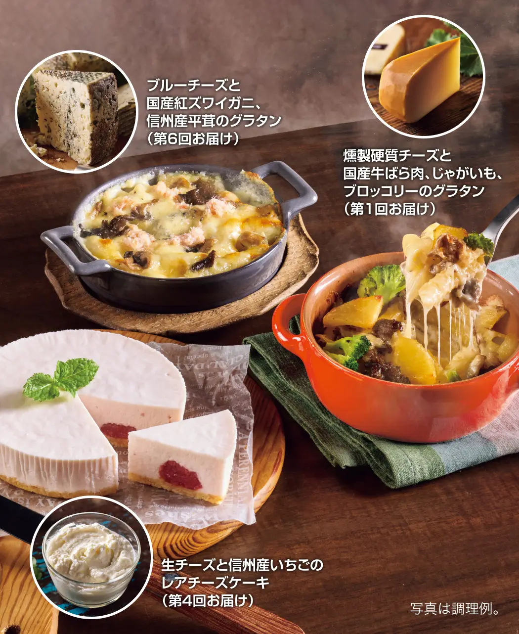 グラタン&チーズケーキ8ヵ月頒布会0