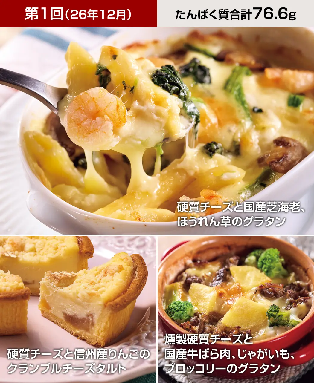グラタン&チーズケーキ8ヵ月頒布会1