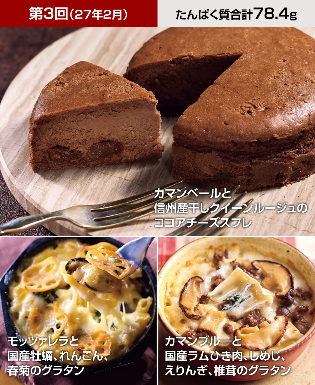 グラタン&チーズケーキ8ヵ月頒布会3