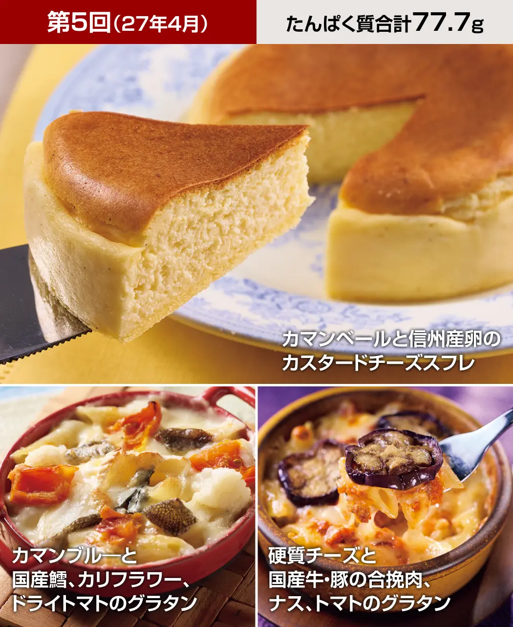 グラタン&チーズケーキ8ヵ月頒布会5