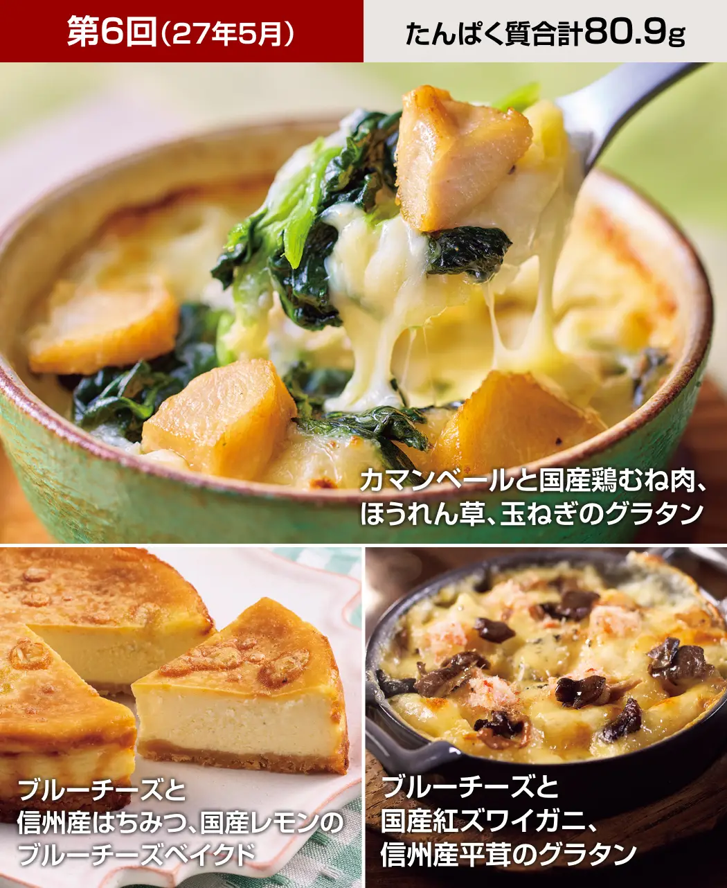 グラタン&チーズケーキ8ヵ月頒布会6