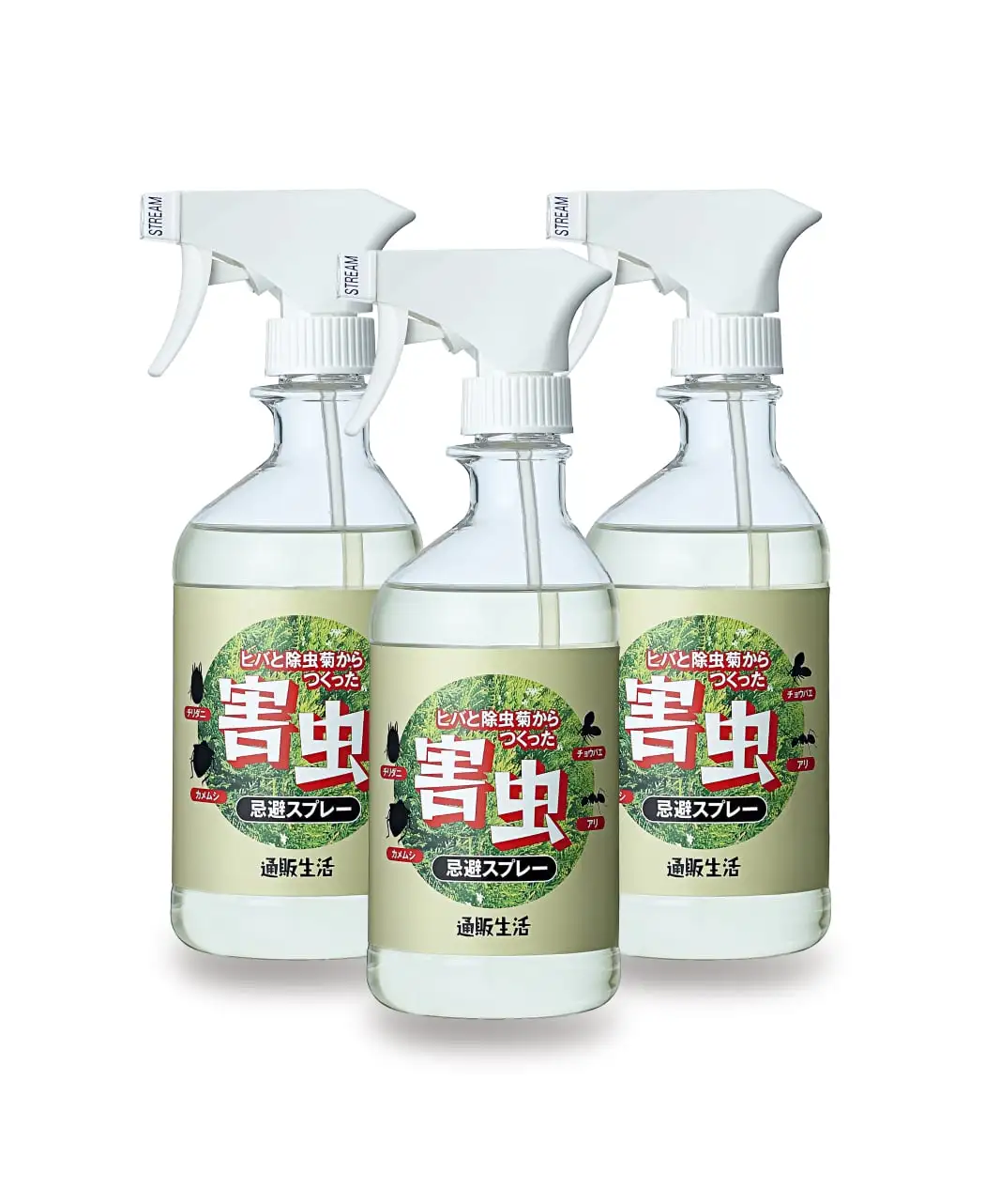 ヒバと除虫菊の害虫忌避スプレー（3本組）0