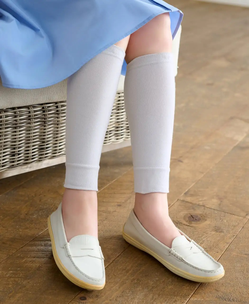 フジヒートのレッグウォーマー薄地1