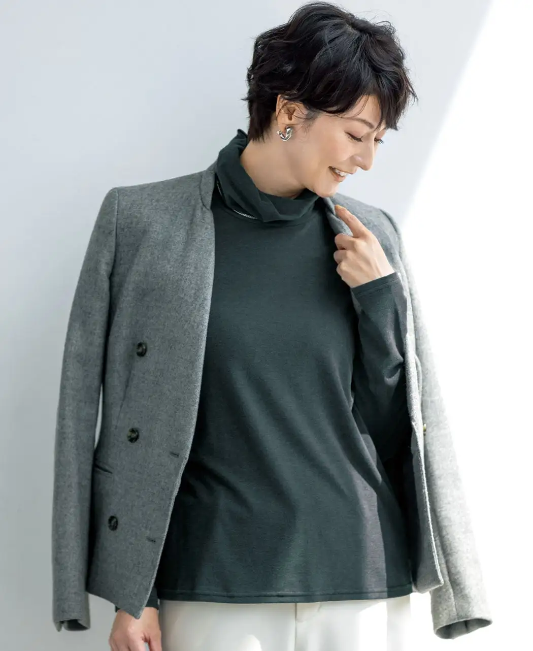 スエード調カットソー7