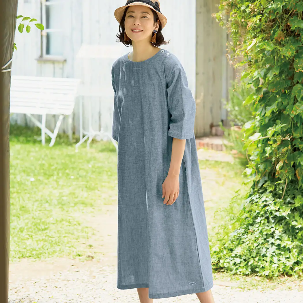 通販生活 熟成コットンワンピース 公式 カタログハウスの通販サイト