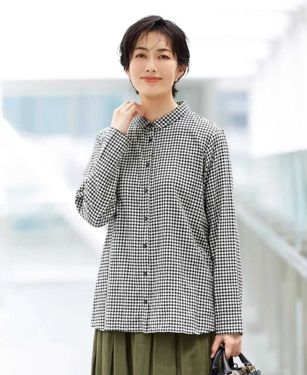 エアリーコットンブラウス・冬用0