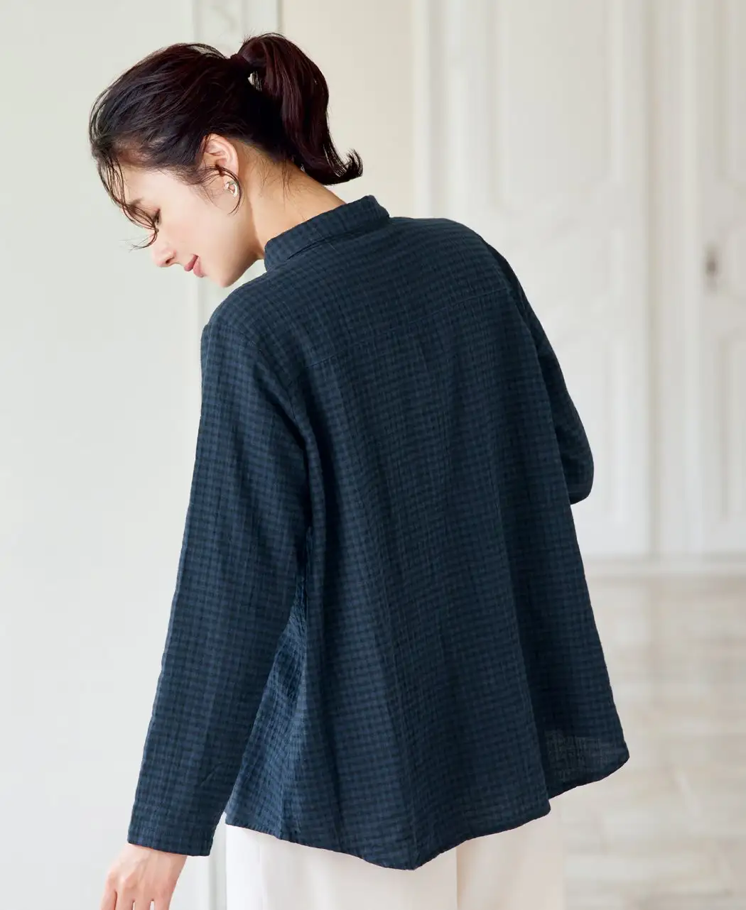 エアリーコットンブラウス・冬用1