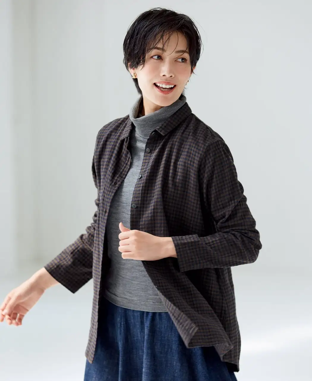 エアリーコットンブラウス・冬用2