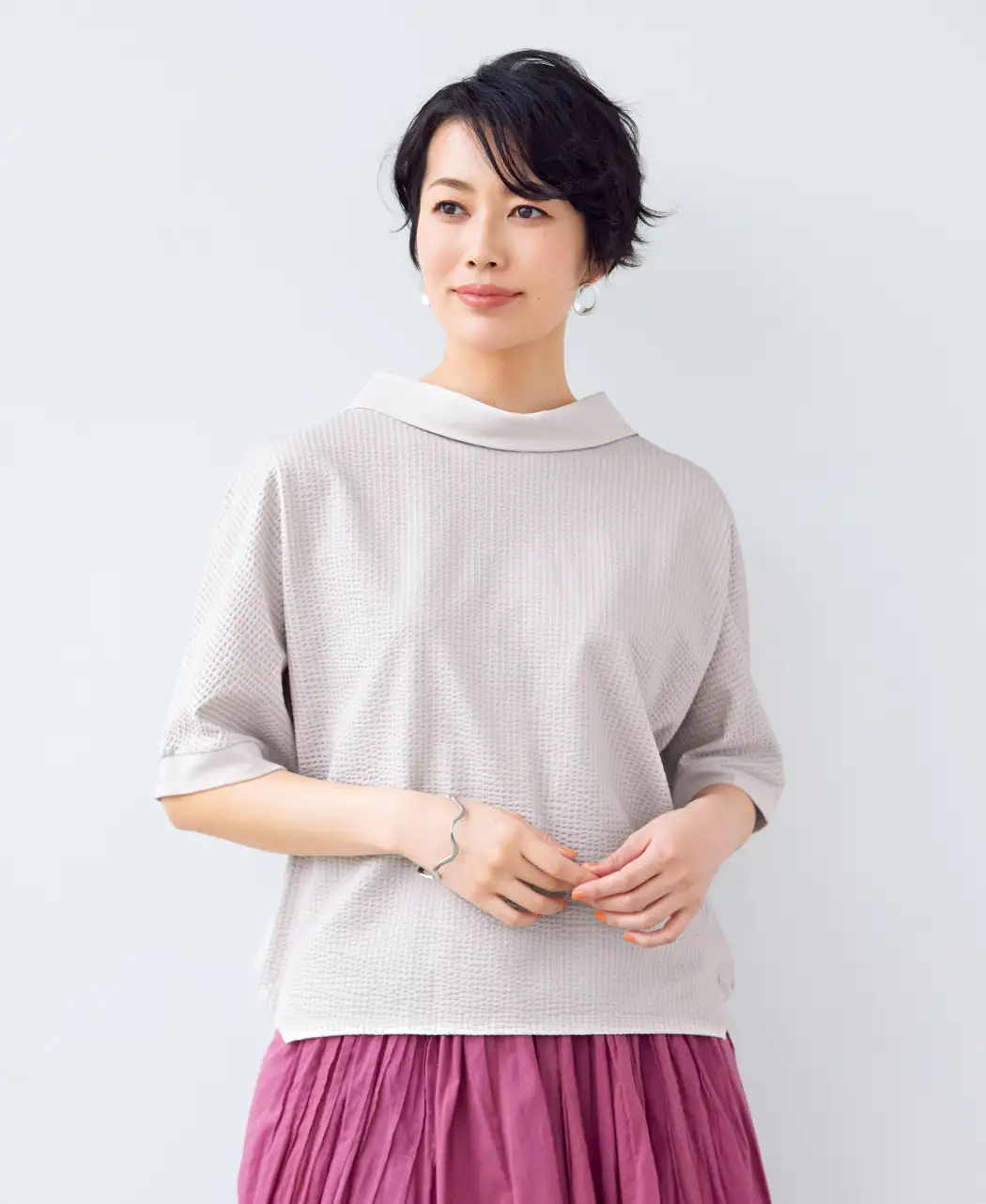 通販生活®オフタートルカットソー｜【公式】カタログハウスの通販サイト