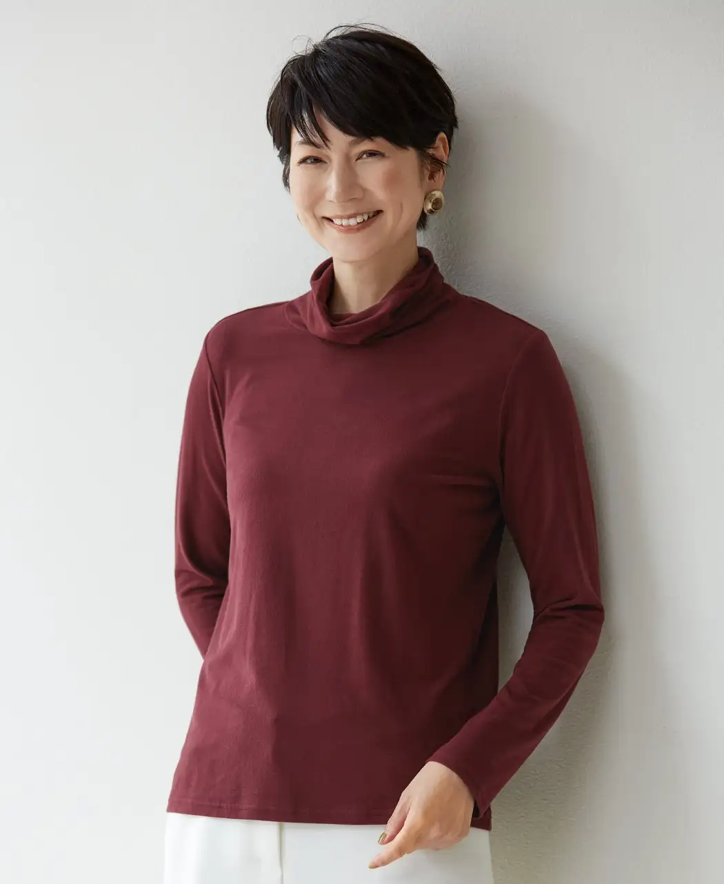 スエード調カットソー2