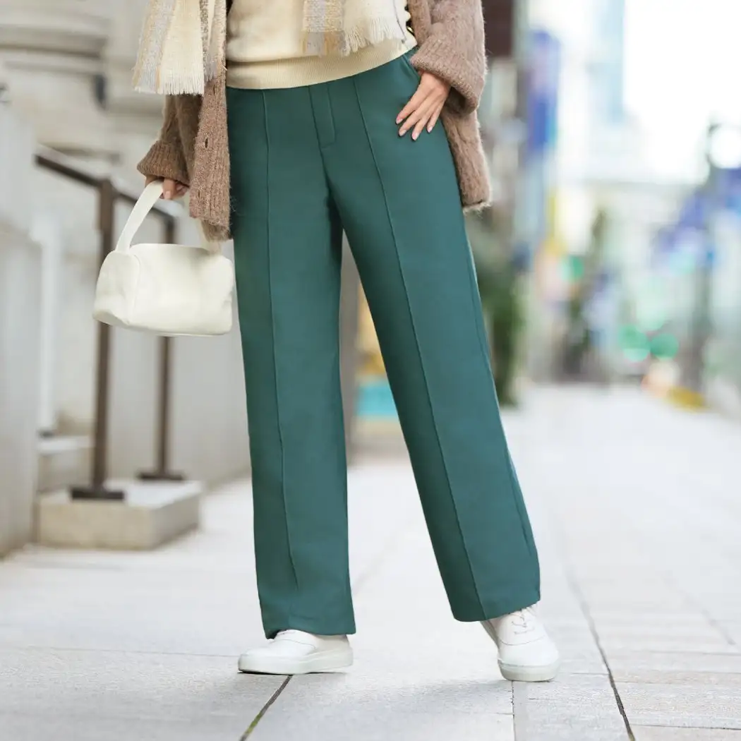 すふれシームストレートパンツ