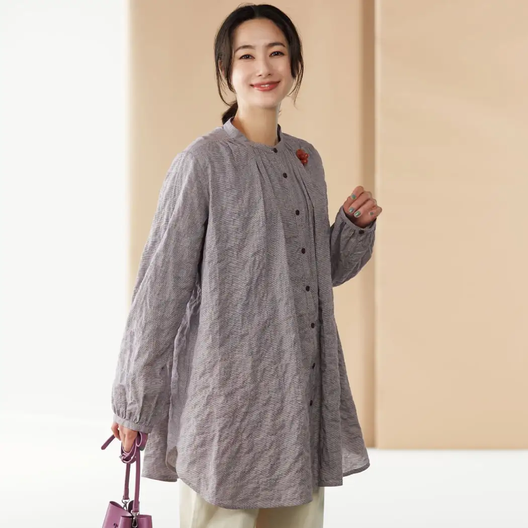 シャーリングコットンシャツ 通販生活®シャーリングコットンシャツ｜【公式】カタログハウスの通販