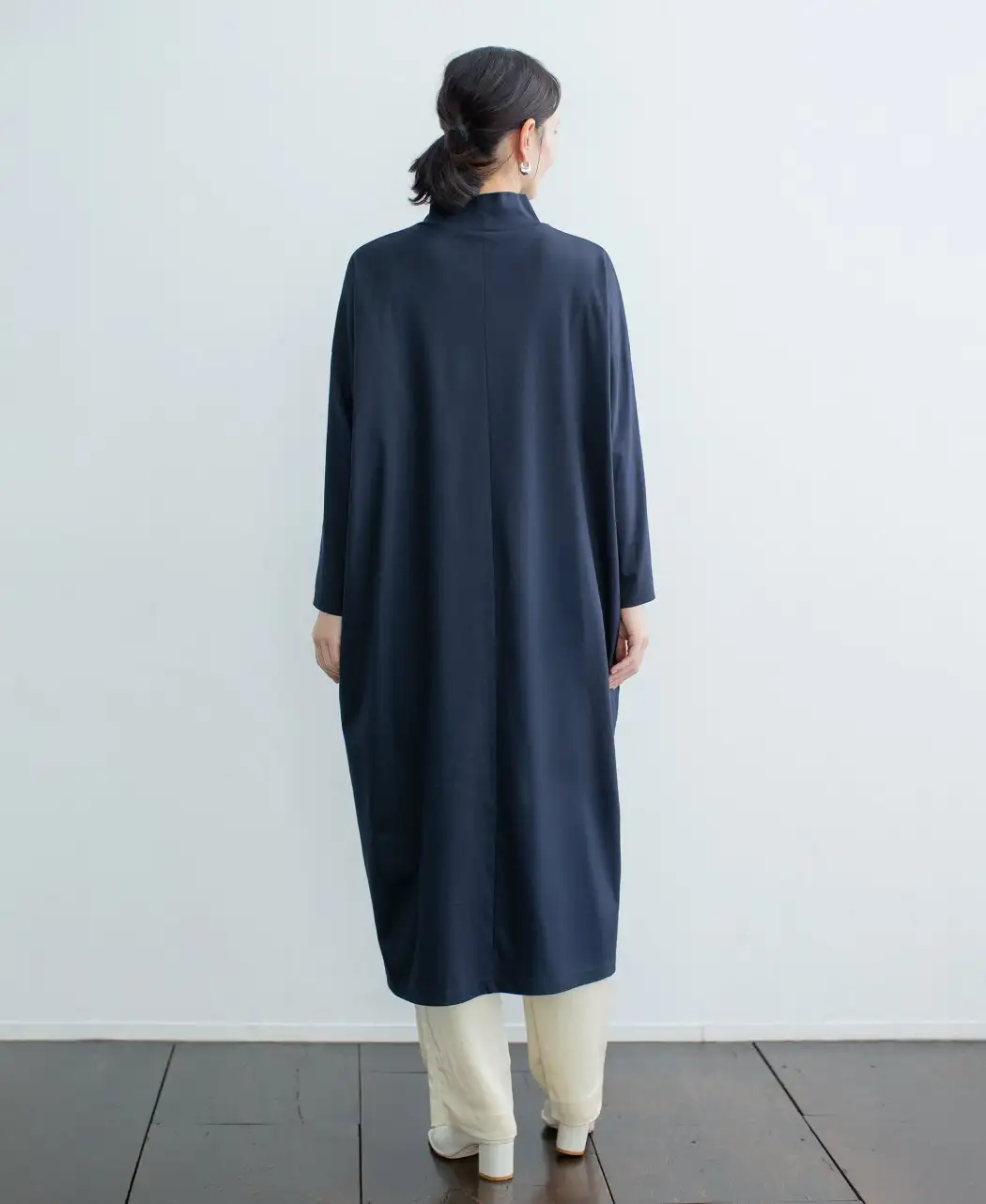 手摘みコットンのドルマンワンピース1