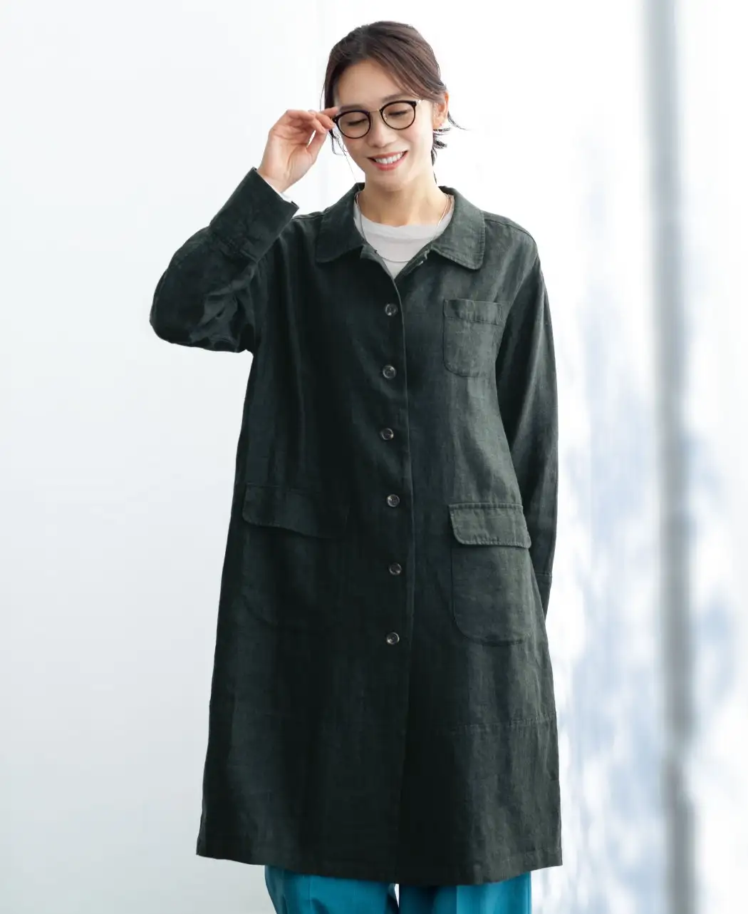 フレンチリネンコート1