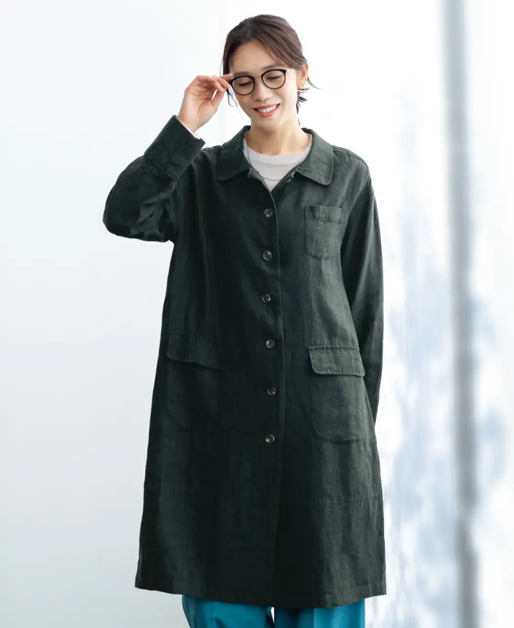 フレンチリネンコート1