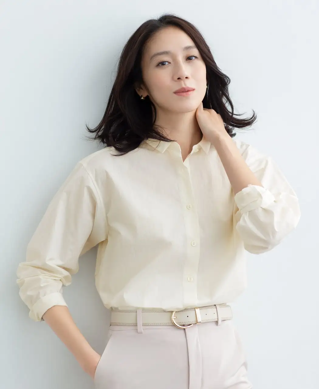 近江晒のコットンシャツ3