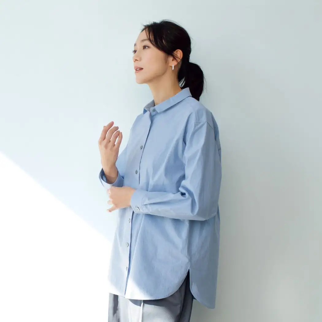 画像：近江晒のコットンシャツ