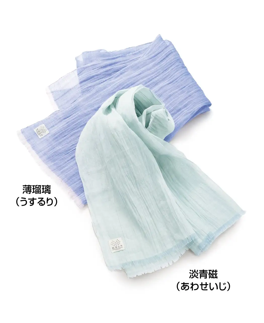 能登上布のストール 雨絣1