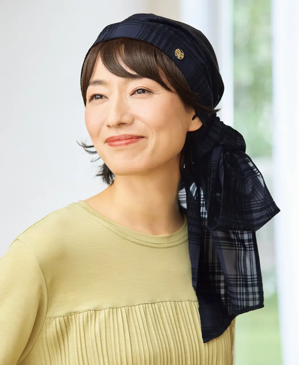 通販生活®前髪ウィッグつき帽子｜【公式】カタログハウスの通販サイト