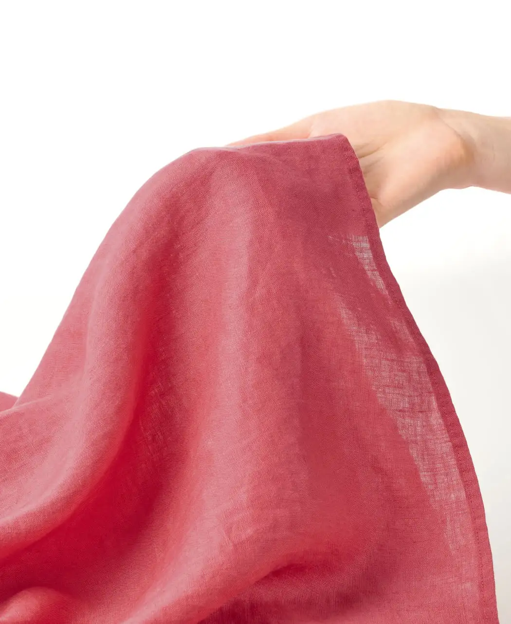 麻のフレアワンピース1