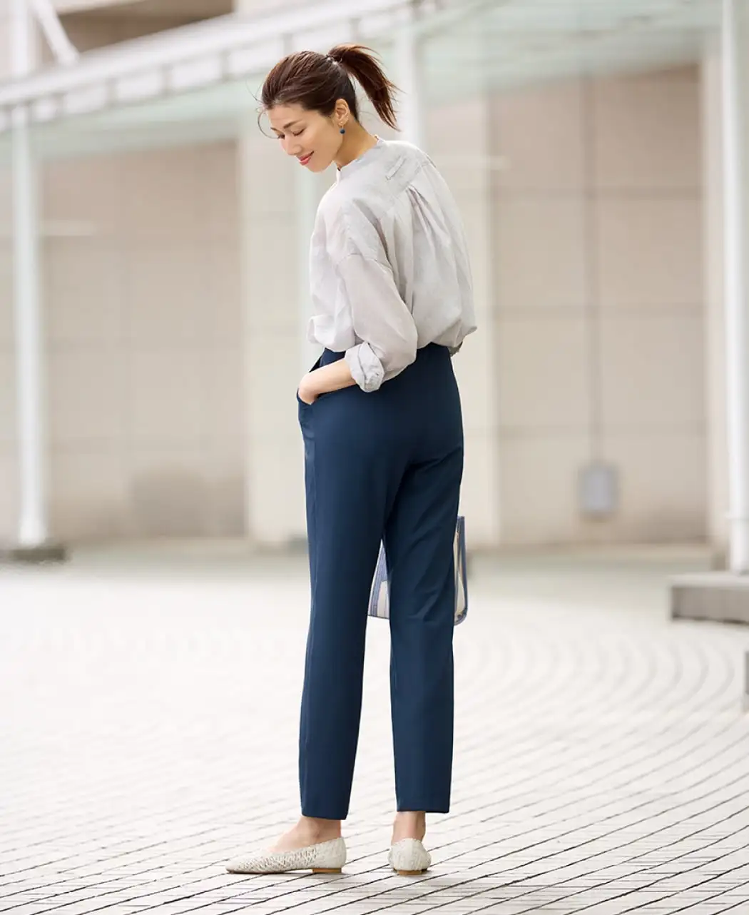 メッシュサッカーテーパード1