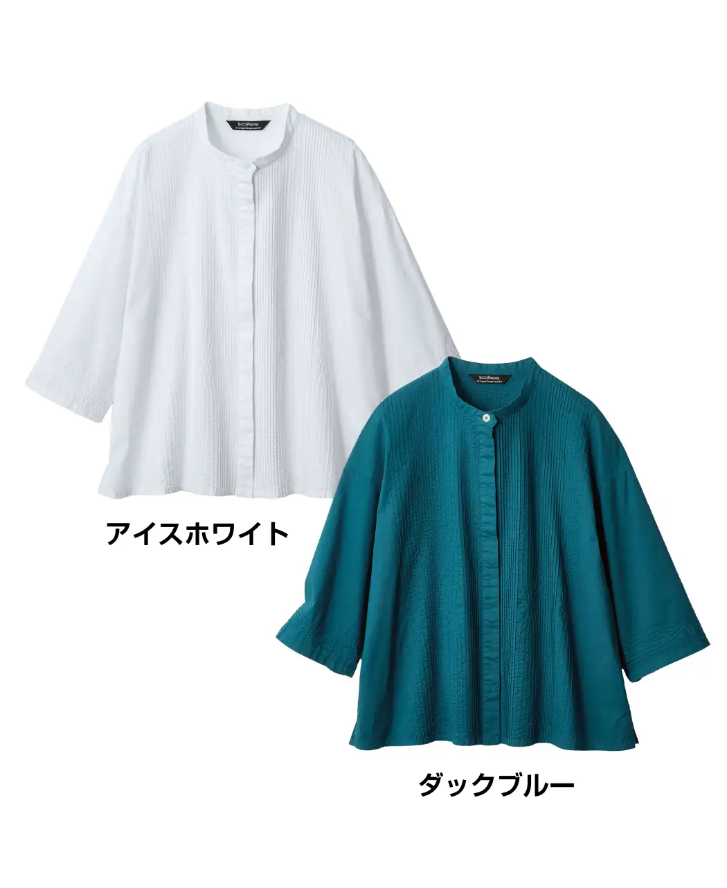 ピンタック&ステッチブラウス4