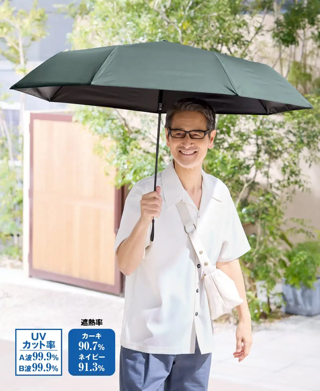 男の晴雨兼用日傘0